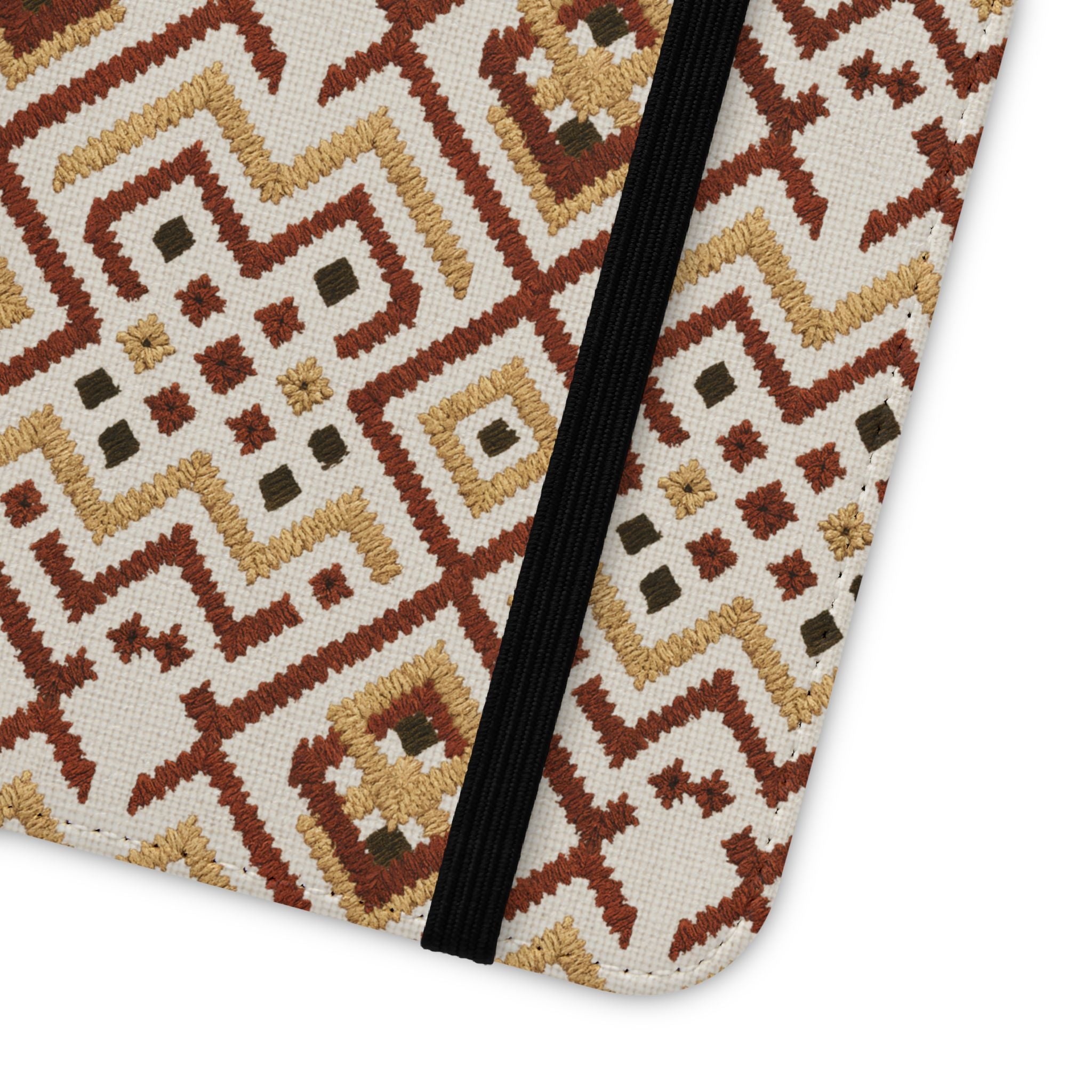 Munții în foc – Ediția a III-a „Inima Munților” | Husă din piele vegană inspirată de broderie (seria Samsung)