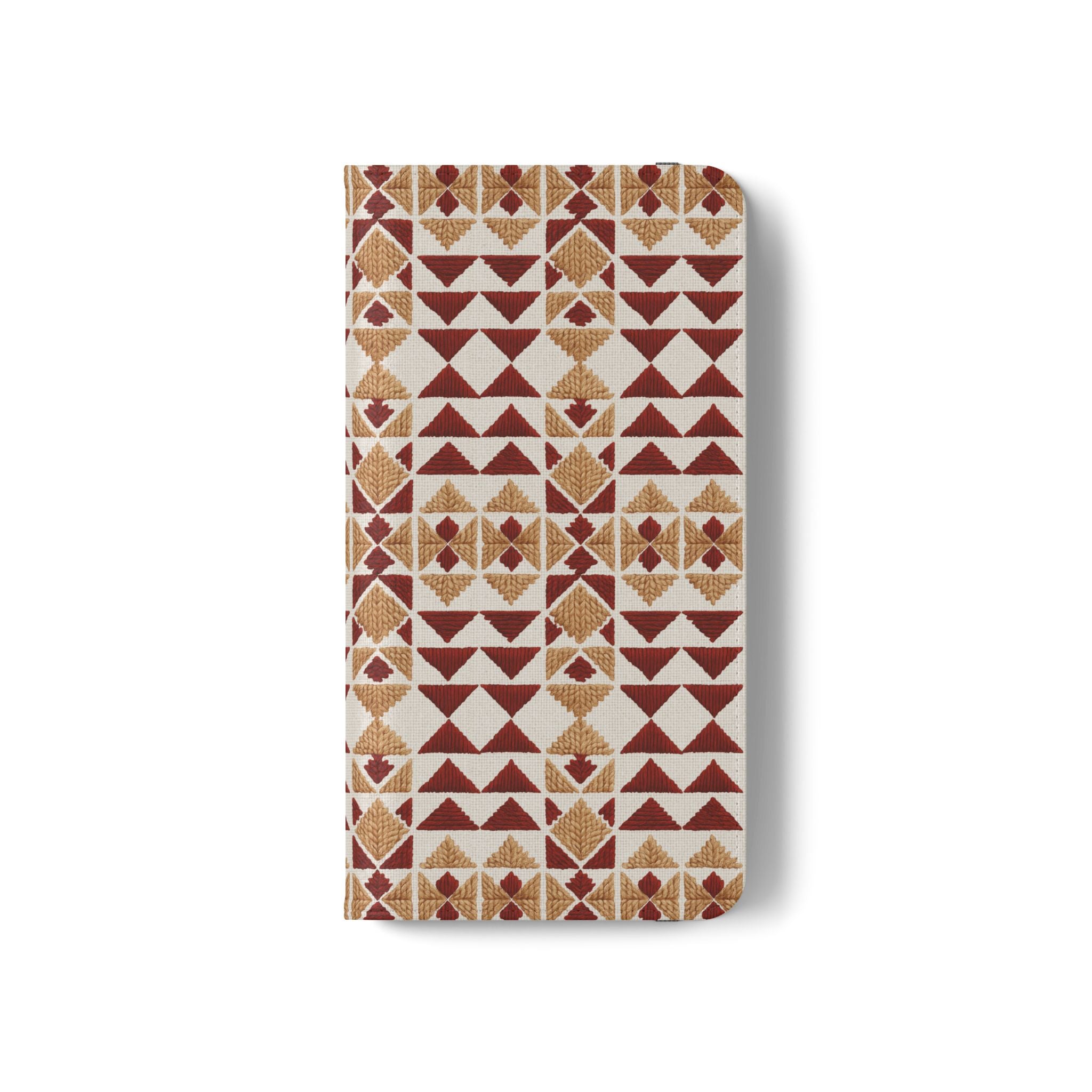 Munții în foc – Ediția II „Vârfuri și fire” | Husă din piele vegană inspirată de broderii (seria Samsung)