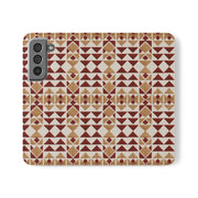 Munții în foc – Ediția II „Vârfuri și fire” | Husă din piele vegană inspirată de broderii (seria Samsung)