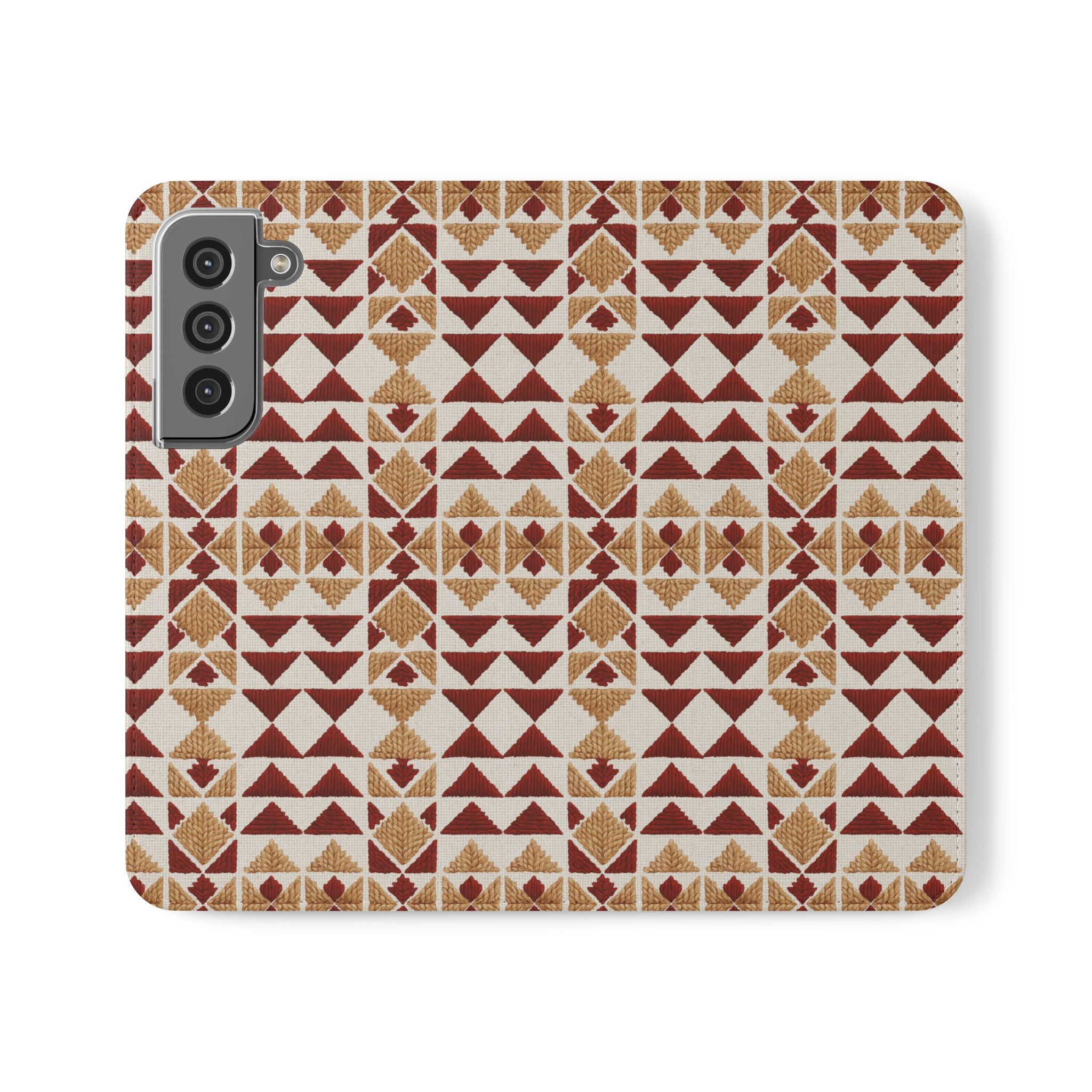 Munții în fire – Edition II “Peaks and Threads” | Embroidery-Inspired Vegan Leather Case (Samsung series)