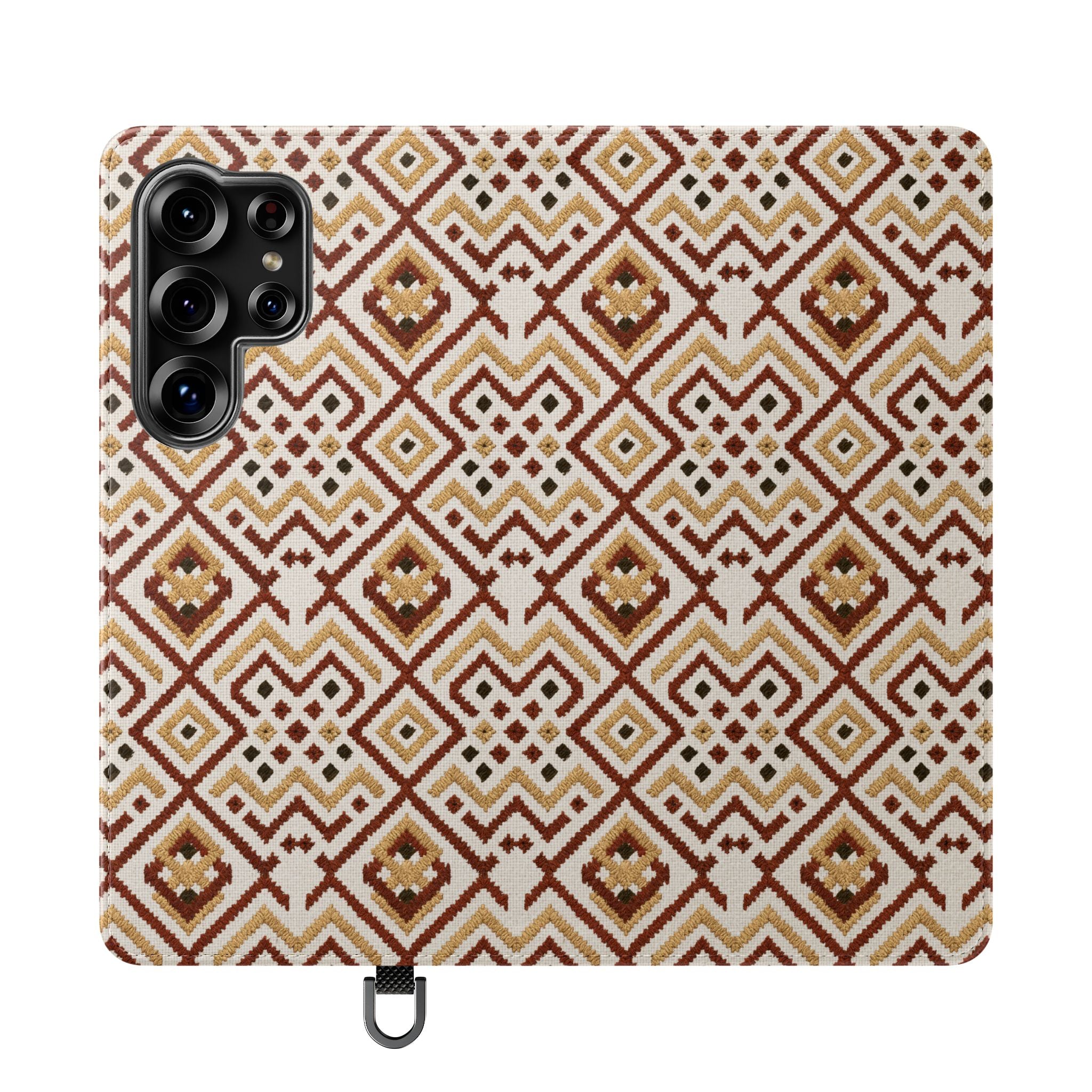 Munții în foc – Ediția a III-a „Inima Munților” | Husă din piele vegană inspirată de broderie (seria Samsung)