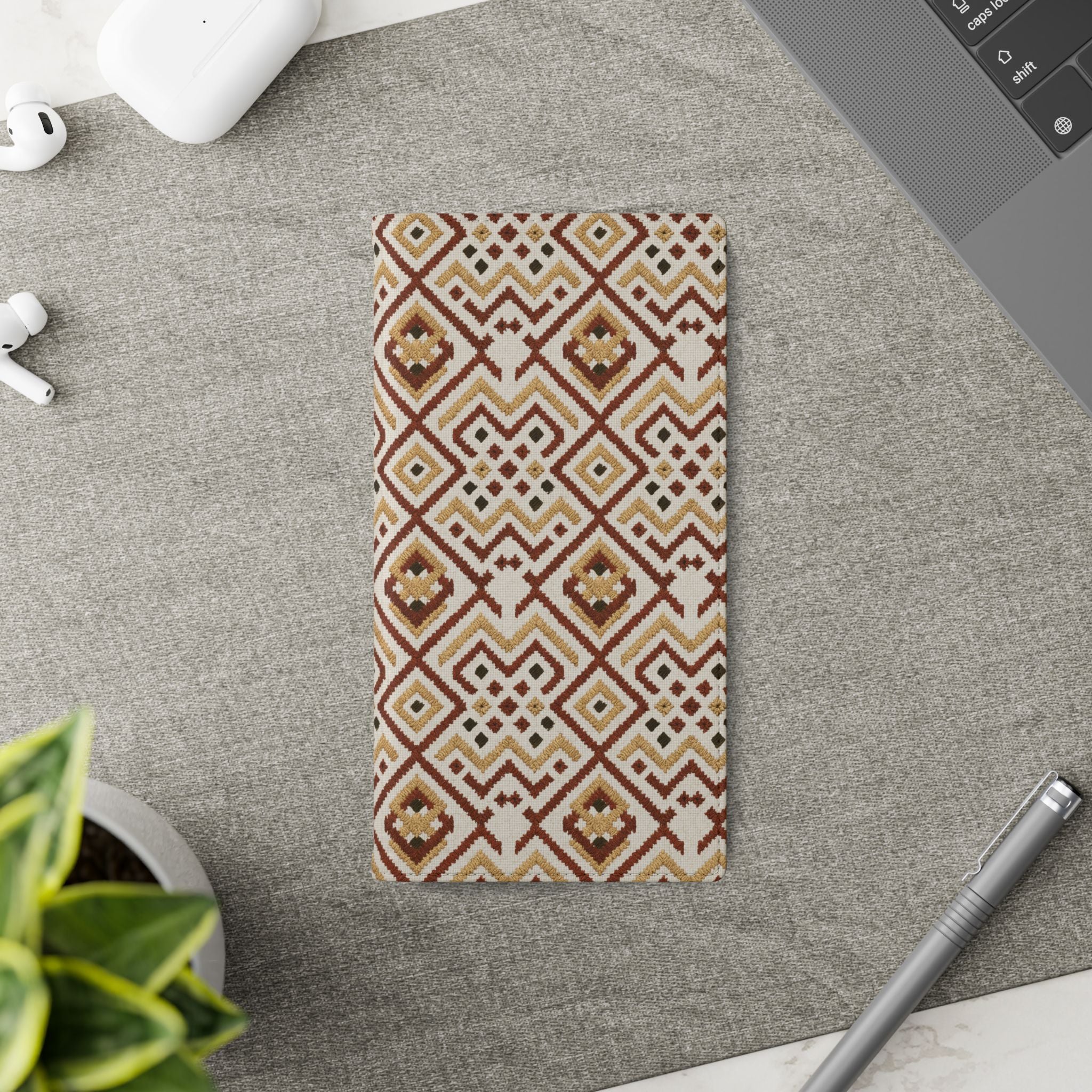 Munții în fire – Edition III “Heart of the Mountains” | Embroidery-Inspired Vegan Leather Case (Samsung series)